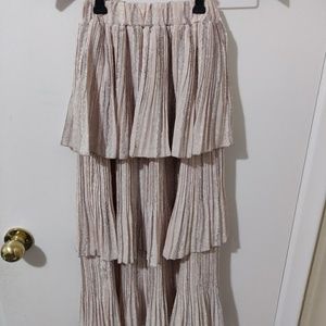 Lost Ink Tiered Pleated Skirt